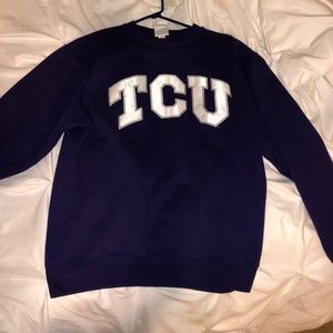 Purple TCU sweatshirt